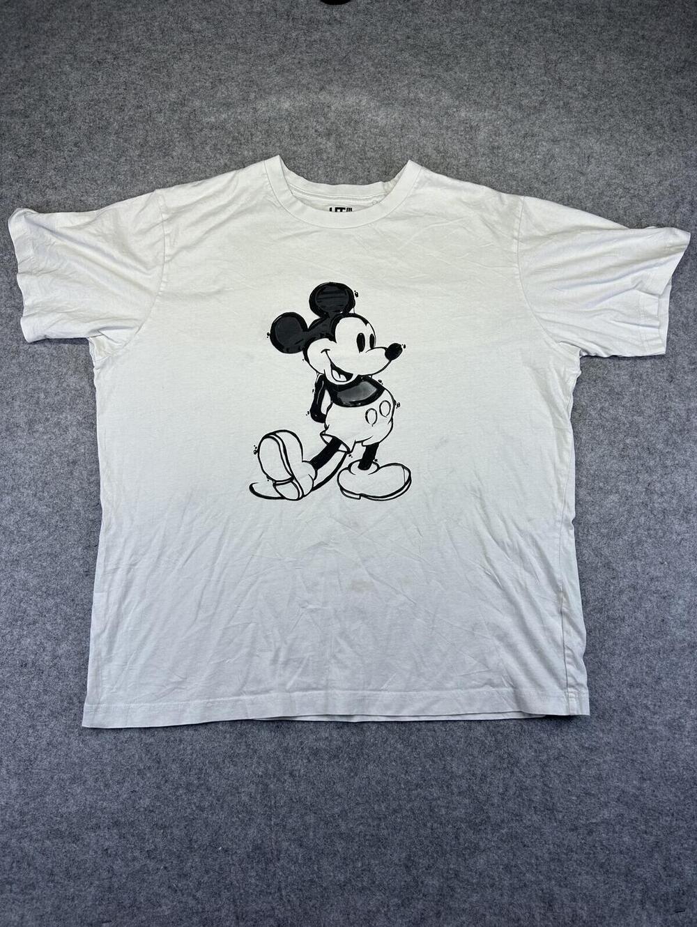 Uniqlo UT Disney Mickey Mouse Graphic T-Shirt XL White Streetwearish